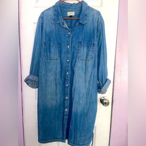 Universal Thread chambray shirt dress with belt